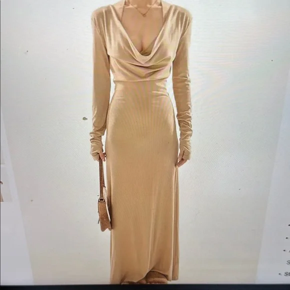 chinese dress ladies SHEER PLISSE LONG SLEEVE DRESS – Rosetta Getty main image 1